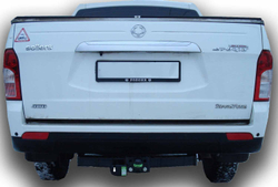 Фаркоп Лидер-Плюс для SSANG YONG ACTYON SPORTS (QJ) 2006- с электрикой и сертифкатом в комплекте арт.(S208-FC)