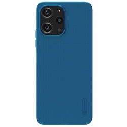 Тонкий чехол синего цвета (Peacock Blue) от Nillkin для Xiaomi Redmi 12 4G и Note 12R 5G, серия Super Frosted Shield