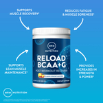 MRM Nutrition, Reload BCAA+G, средство для восстановления после тренировки, Island Fusion, 330 г (11,6 унции)