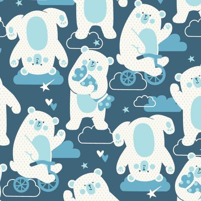 Мишка на севере / полярный медведь / teddy bear