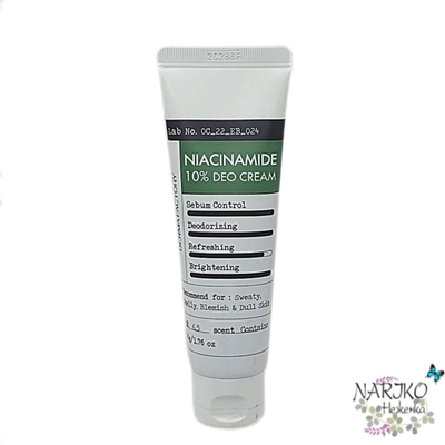 Крем- дезодорант для тела Ниацинамид 10% DERMA FACTORY Niacinamaid Deo Cream 10%, 50 мл.