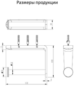 Бумагодержатель без крышки Grocenberg AC0059 (Матовое золото)