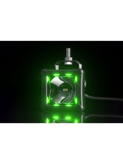 Светодиодные фары дальнего света AURORA 76x76 мм 30W с RGB подсветкой