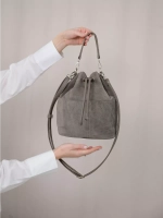 сумка через плечо маленькая натуральная замша