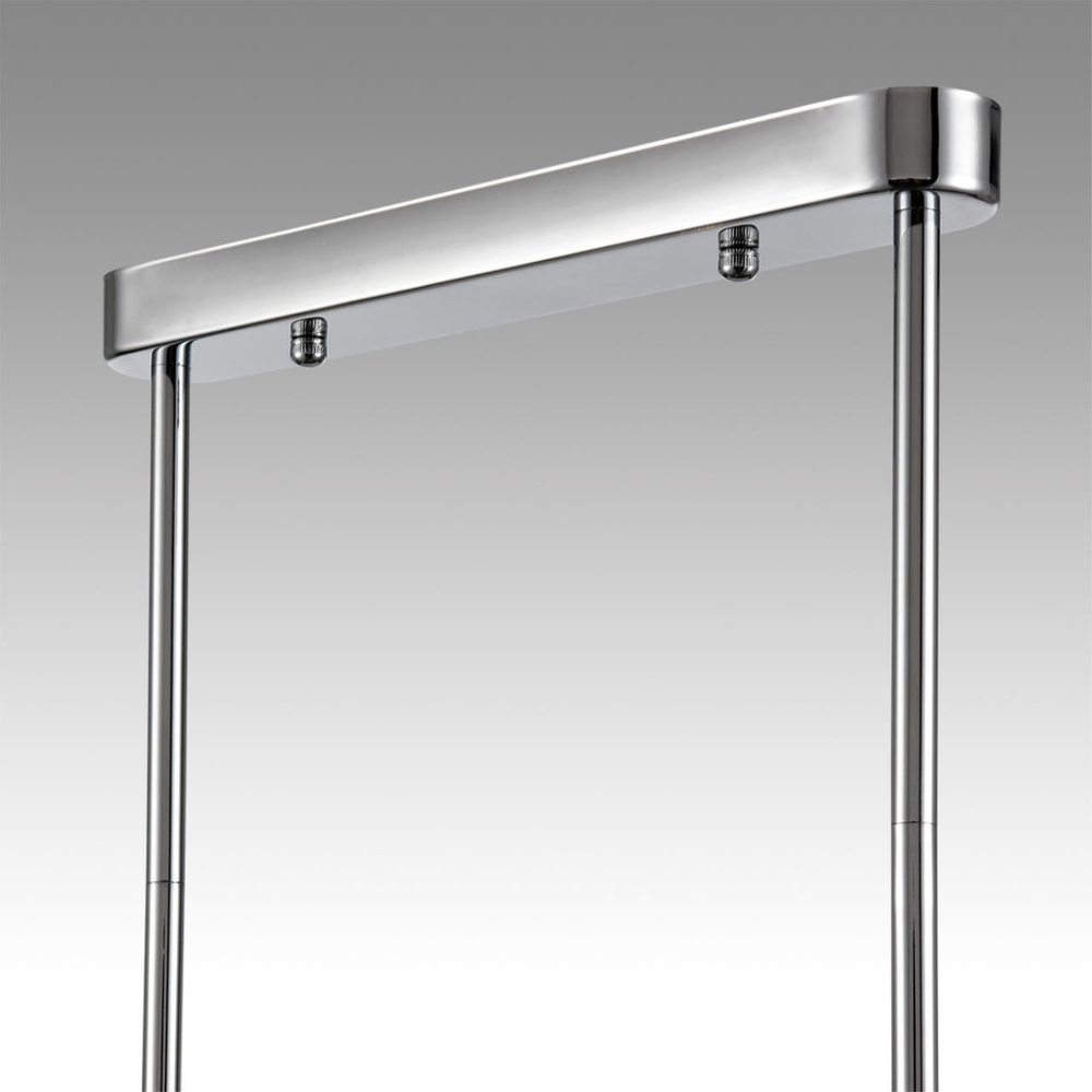 8114/6 MODERNI LN25 142 хром/дымчатый, металл/стекло Подвесной светильник G9 3*30W + E14 3*40W 220V TAUNA