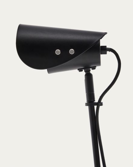 Настольная лампа Jula с зажимом из черного металла