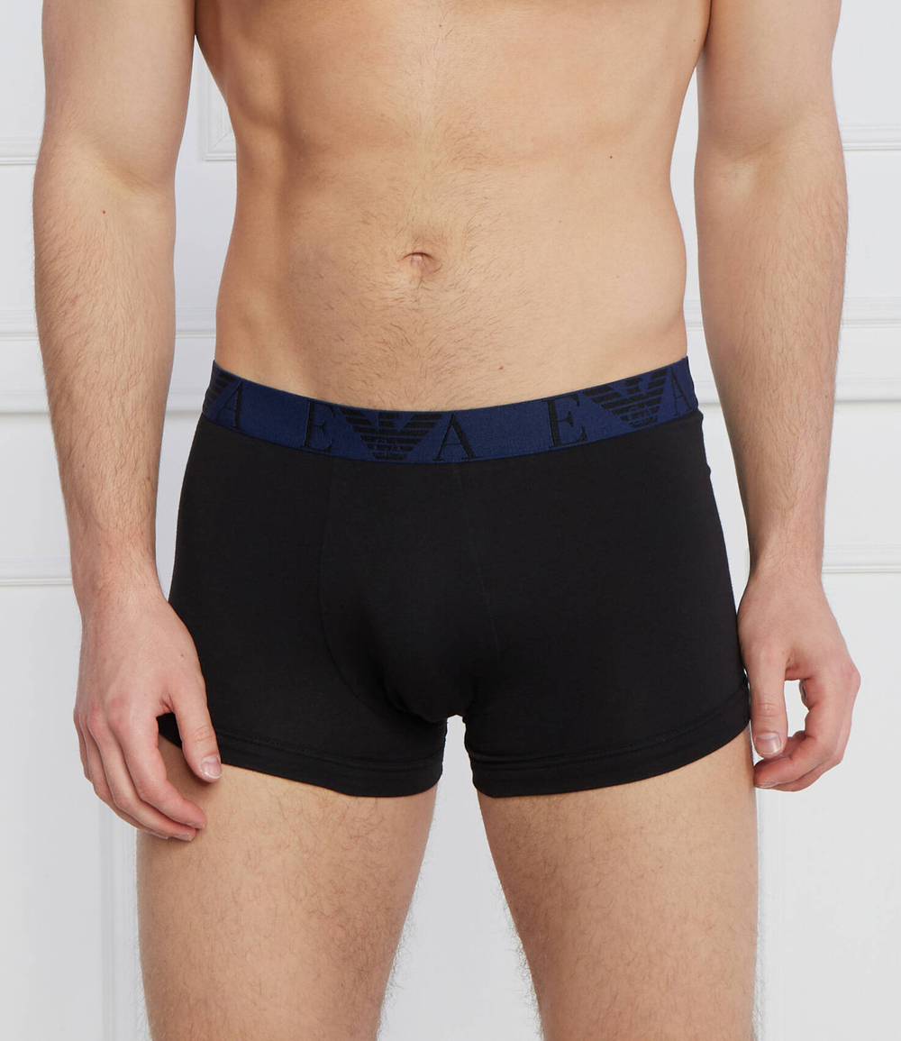 Трусики-боксеры 3шт. Emporio Armani - черный(111357 3F715)