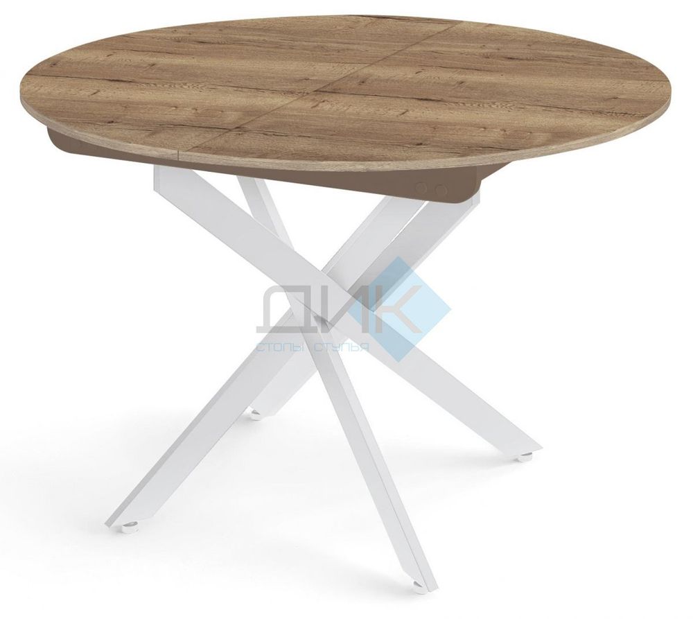 Стол DikLine RDB100X опоры белые