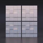 Гипсовая панель Квадраты