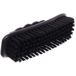Щетка для обуви пластиковая с искусственным ворсом «Удобная», цвет черный, 15,5*4,5см