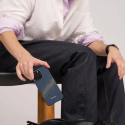 Чехол Pitaka StarPeak Tactile Woven case для iPhone 16 Pro, Milky Way Galaxy (KI1601PMYG)