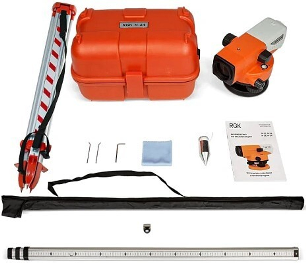 Нивелир оптический RGK N-24 комплект 752350