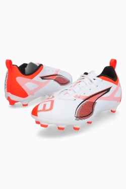 Бутсы Puma Ultra 5 Play FG/AG Junior - белый