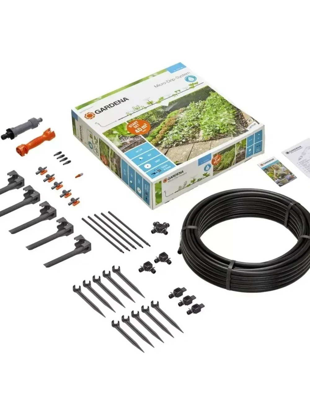 Шланг сочащийся 13 мм (1/2) 40 м с фитингами GARDENA 13015-20.000.00