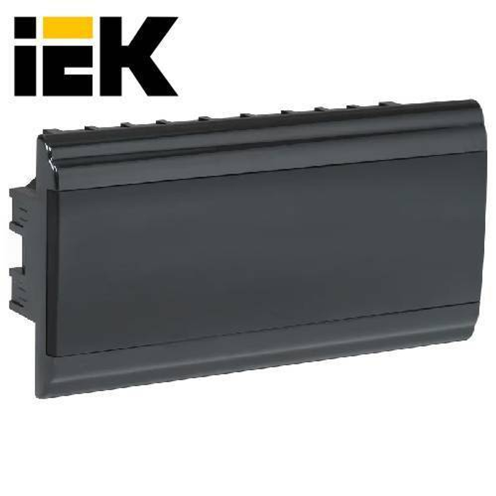 PRIME Корпус пластиковый ЩРВ-П-18 модулей встраиваемый черный IP41 IEK