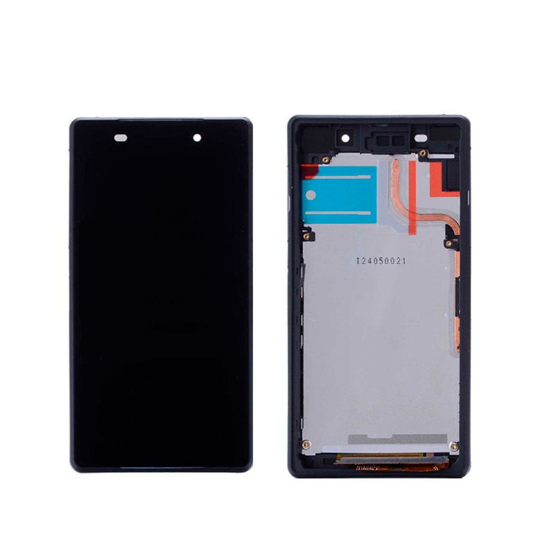 Дисплей для Sony Xperia Z2 (Version:4G) черный в сборе с тачскрином на рамке
