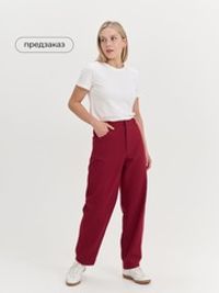 Брюки багги из денима "Брусника" женские