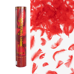 Пневмохлопушка (12/30 см), Это Любовь ..., Перья, Красный