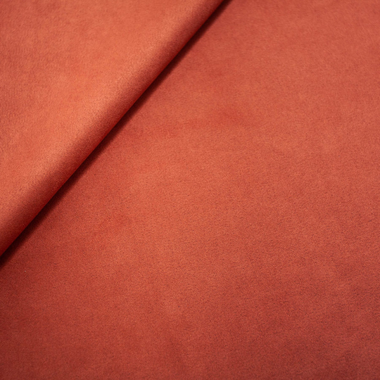 Замша искусственная, теракотовая