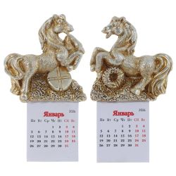 GAEM Магнит "Лошадка" с календарем, L6 W1,5 H11 см, 2в.
