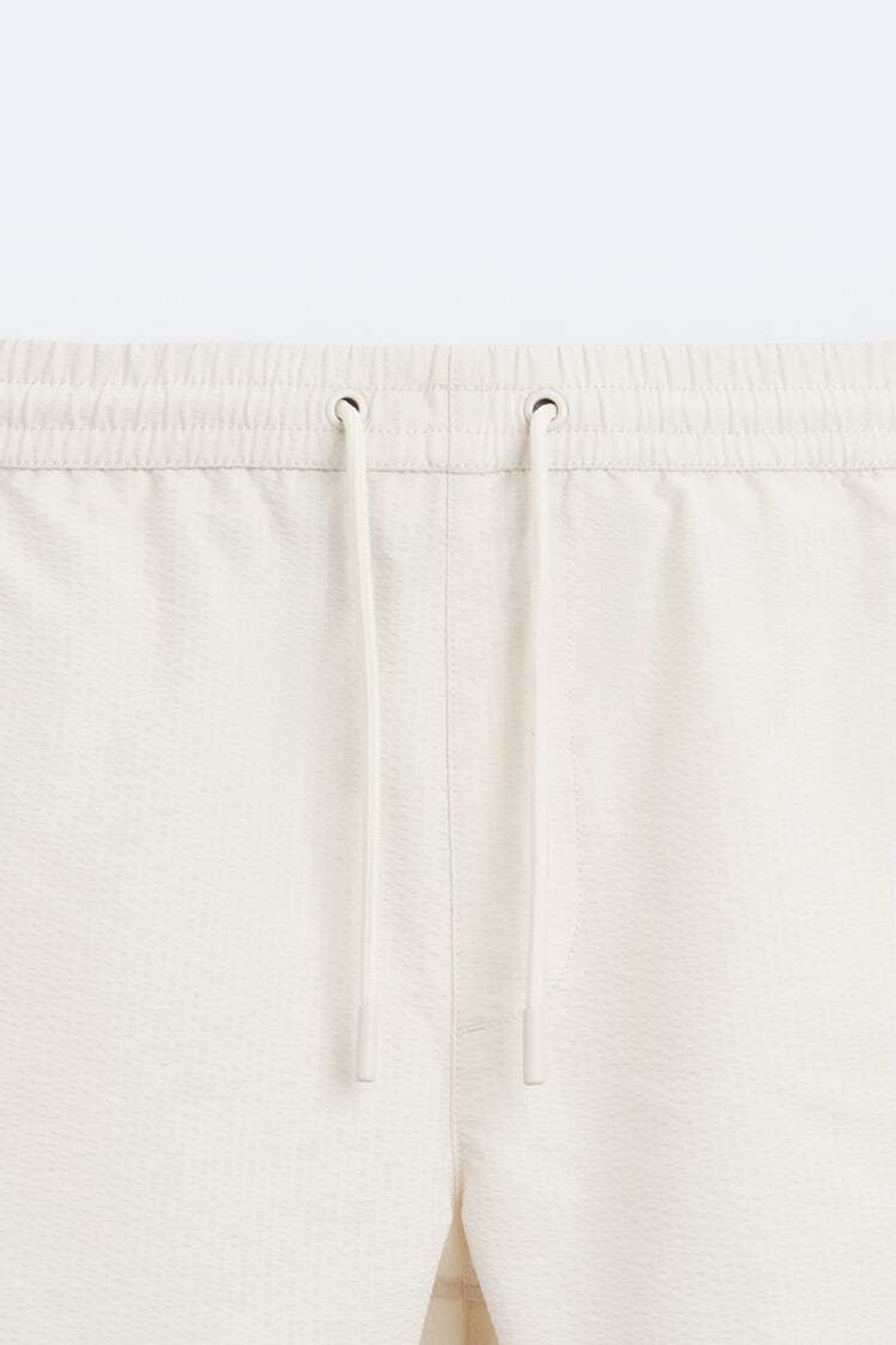 ZARA ПЛАВКИ SEERSUCKER, ЭКРЮ