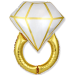 Шар Фольгированный Кольцо золотое (Золотой)