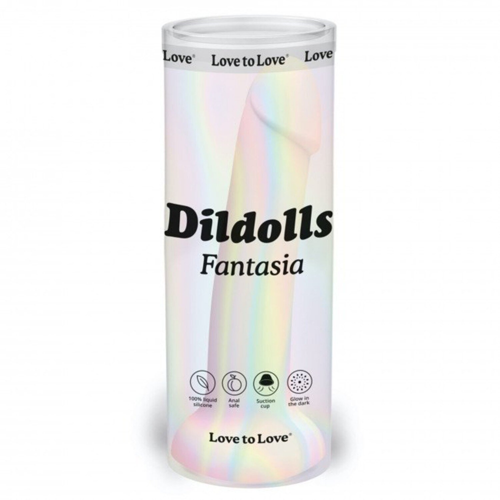 Фаллоимитатор из жидкого силикона Love to Love DILDOLLS - FANTASIA - PHOSPHORESCENT