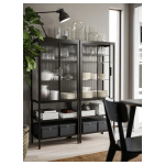 Шкаф-витрина - MOSSJÖN / MOSSJON IKEA/  МОССДЖОН  ИКЕА,  146х60 см,  серый