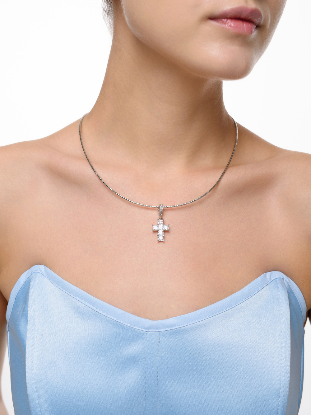 Чокер "White Cross" Silver