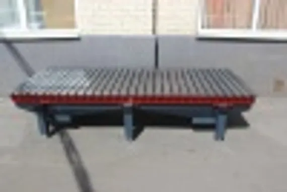 Сборочно-сварочный стол чугунный с бункером для сбора отходов, СЛОТ-СТОЛ