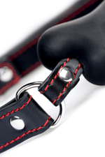 Кляп-трензельTOYFA Theatre в виде косточки чёрный