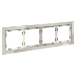 Рамка стеклянная VOLTUM S70 на 4 поста, (кашемир, стекло)