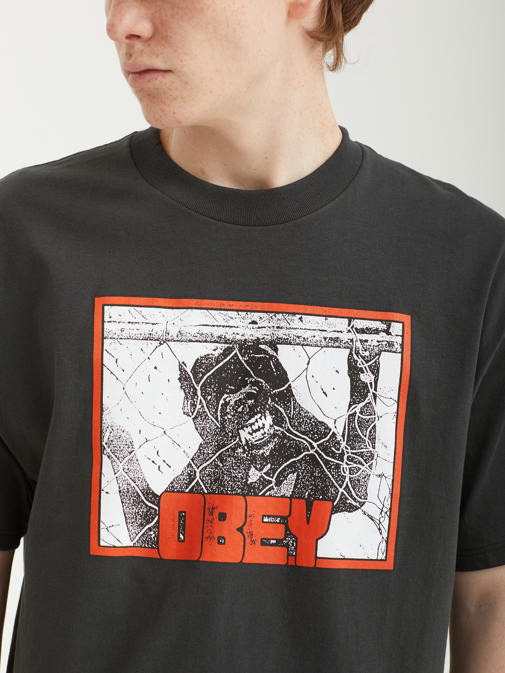 Мужская Футболка Obey Beware