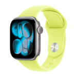 Умные часы Apple Watch Series 11 GPS, 42mm, Space Gray Aluminium Case with Neon Yellow Sport Band, M/L