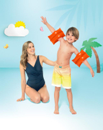 Нарукавники детские Неон 25*17см 6-12 лет 59642/532983 (Intex)