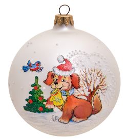 Элита НФШ-1487/3 Ел.украшение Шар «Собачка» 100 мм