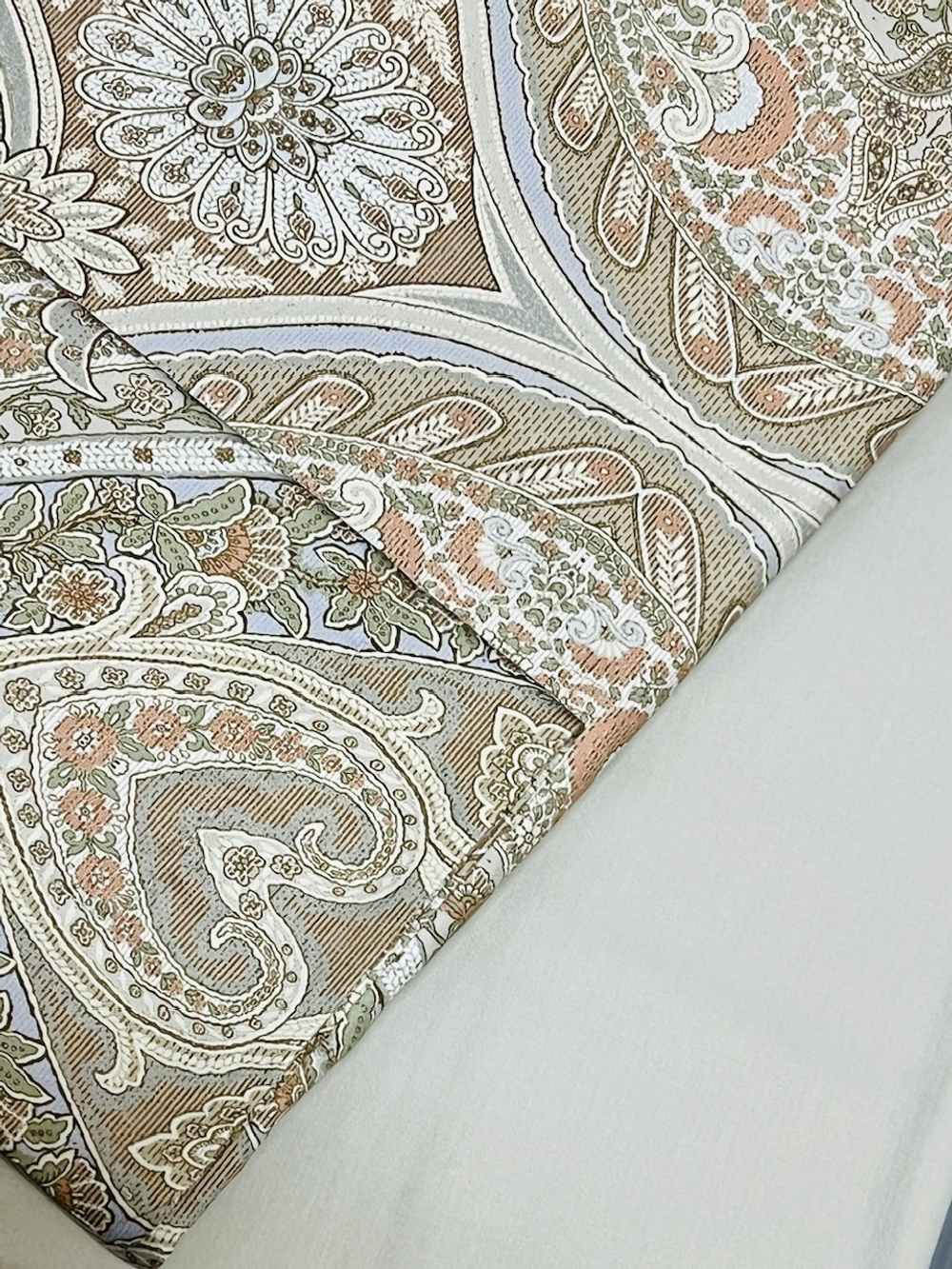 Постельное белье семейное Sartoria La Dama дамаско бежевое