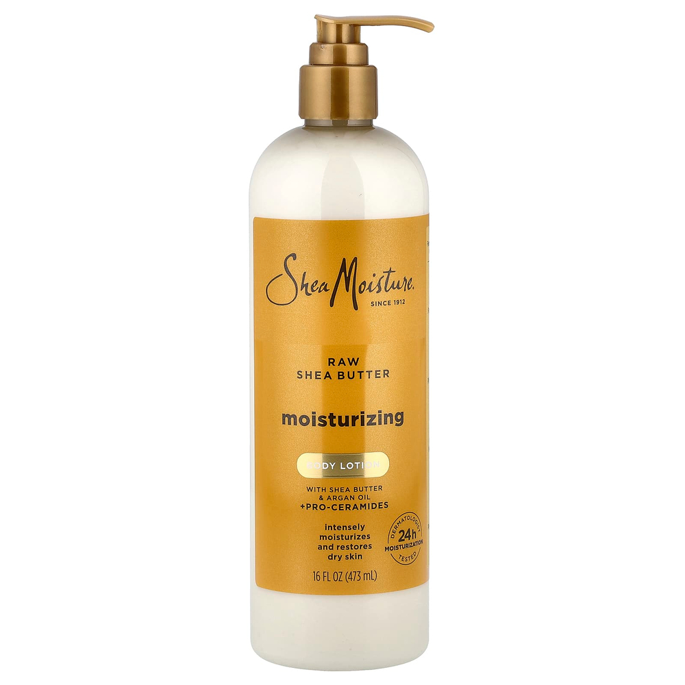 SheaMoisture, увлажняющий лосьон для тела, с необработанным маслом ши, 473 мл (16 жидк. унций)