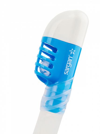 Набор маска+трубка в сумке Sargan Баттерфляй-М прозрачный/голубой