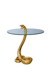 Кофейный стол "Змея" золото