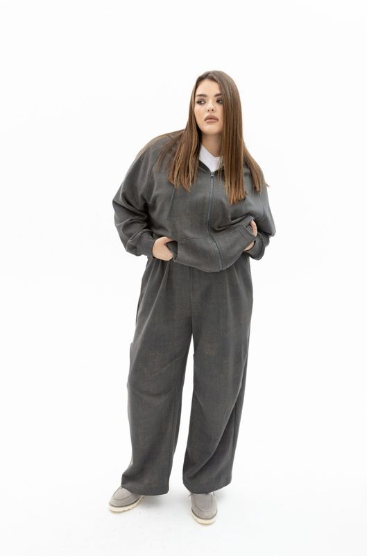 Трикотажные брюки, с эффектом варки