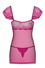Полупрозрачная сорочка Lillove с крылышками (Размер: XXL) (Цвет: розовый)