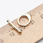 Замок-тоггл, цвет золото, размер 14*10 + 16*4 мм, цена за 1 шт