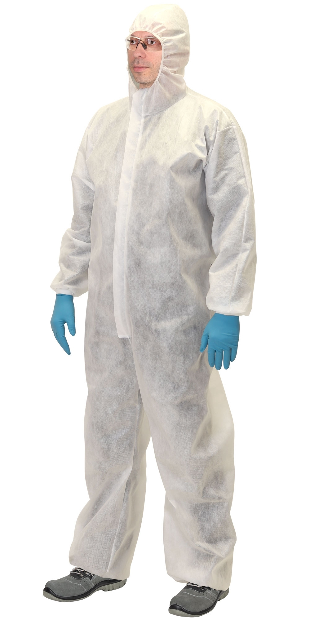 Комбинезон одноразовый спанбонд 60 гр/м2 белый