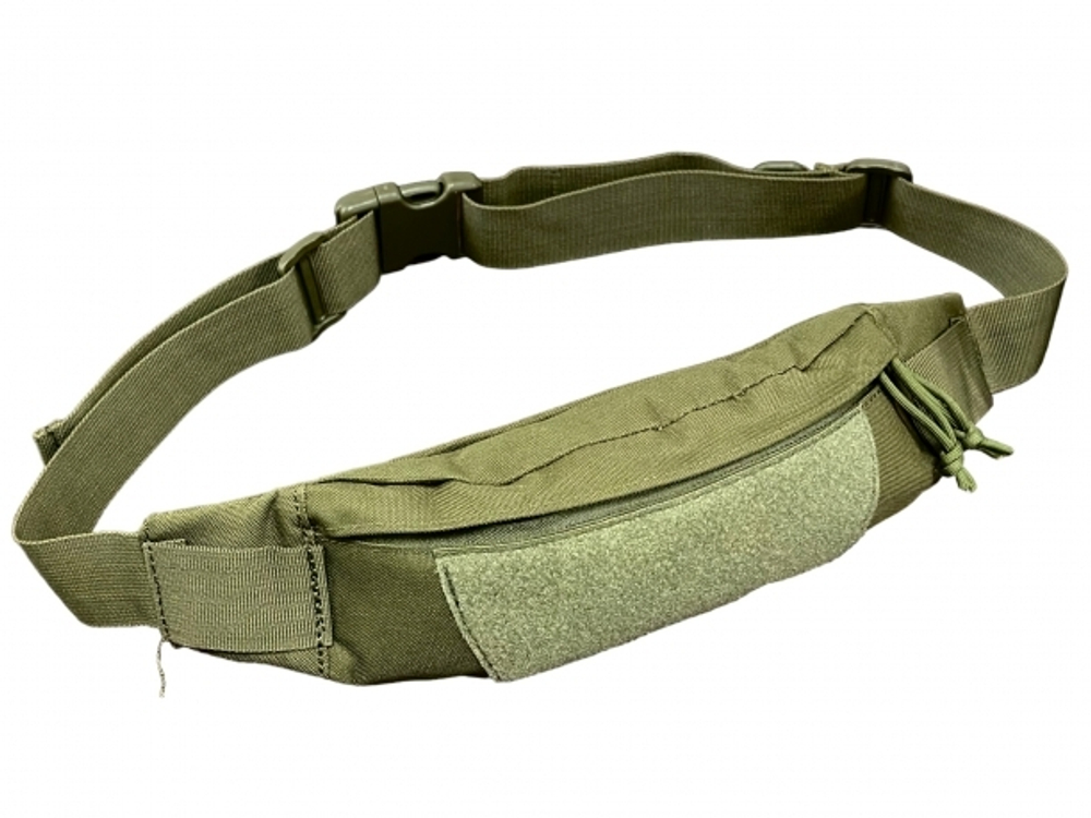 Однолямочная тактическая сумка наплечно-поясная олива
