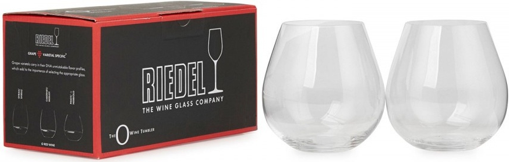 Набор бокалов для красного вина 2 шт 690 мл Riedel The O Wine Tumbler Pinot/Nebbiolo Австрия коробка