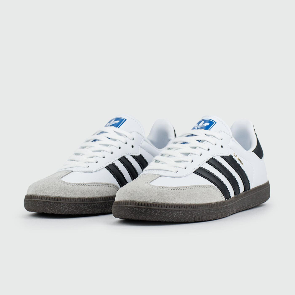 Кроссовки Adidas Samba OG White Black Str. Wmns