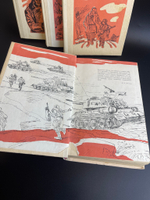 4 книги Константин Симонов Живые и Мертвые. Роман в 3 томах 1982 год СССР