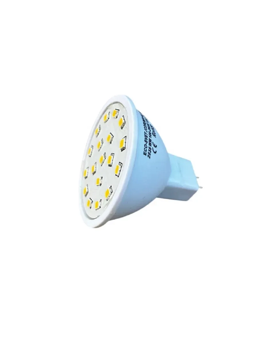 Светодиодная лампа MR16(GU5.3) 18SMD 3W тёпл 10шт