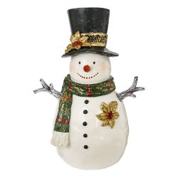 GAEM Фигурка декоративная "Снеговик", L18 W13 H25,5 см